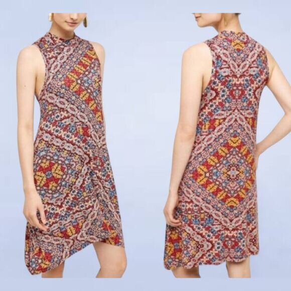 Maeve x Anthropologie Lilt Print Swing Dress - Size Large - Picture 1 of 10